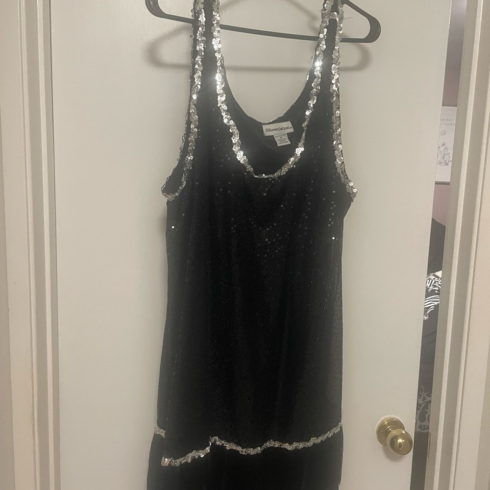 Black Sequin Dress